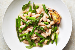 Image for White Beans and Asparagus With Charred Lemon