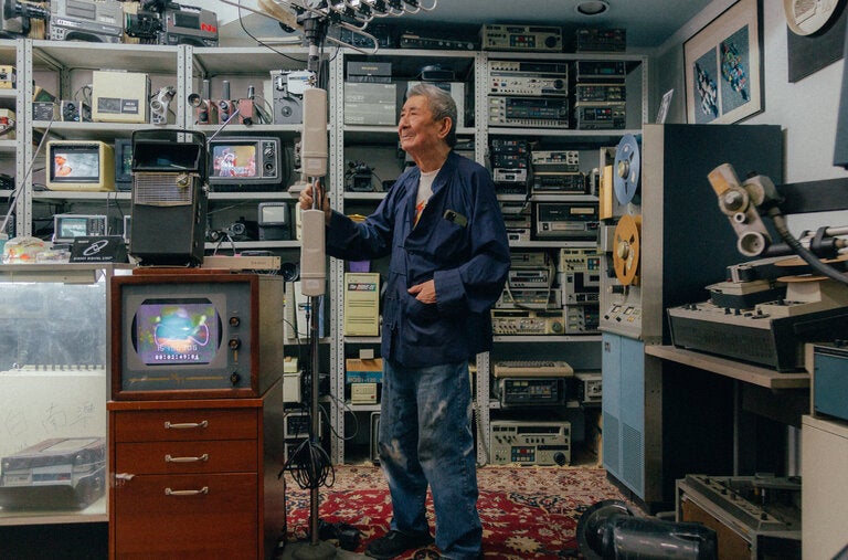 Chi-Tien Lui at CTL Electronics. His shop in New York City is an important resource in the conservation of the work of artists like Nam June Paik.