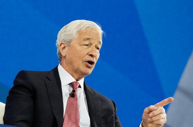 Jamie Dimon, the chief executive of JPMorgan Chase, opening the DealBook Summit at Jazz at Lincoln Center in Manhattan on Wednesday.