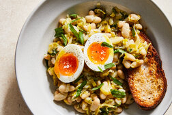 Image for Miso Leeks With White Beans