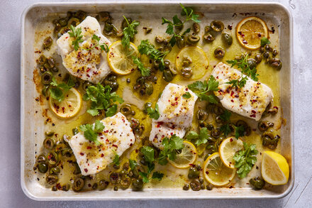 Baked Fish With Olives and Ginger