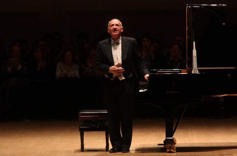 The pianist Maurizio Pollini in 2010 at Carnegie Hall, where he performed an all-Chopin program. He said that being considered a Chopin specialist was “a great honor, the most marvelous thing that can happen to a pianist.”