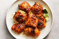 Image for Roasted Chicken Thighs With Hot Honey and Lime