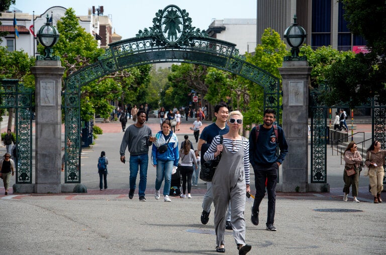 The campus of the University of California, Berkeley, last year. A parents group hired security workers to patrol areas near the campus in bright yellow jackets from March 6 to 23.
