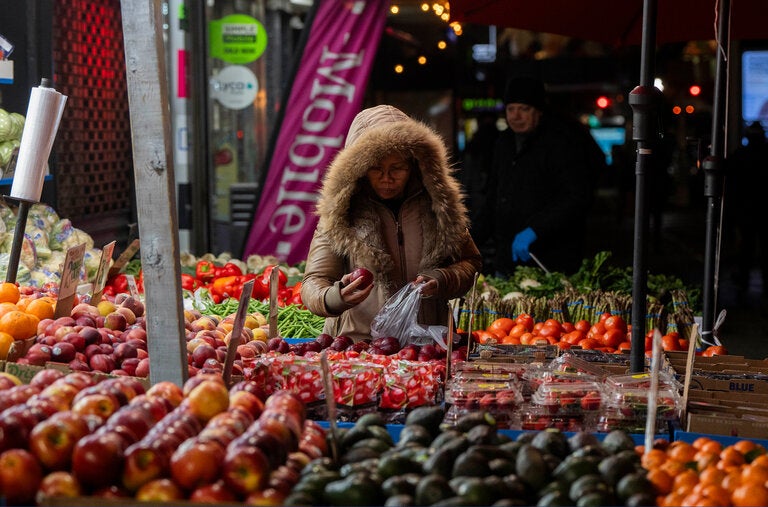 A market in the Astoria neighborhood of Queens. New data shows inflation rose more than expected in March, which could make the Federal Reserve wary of cutting lending rates.