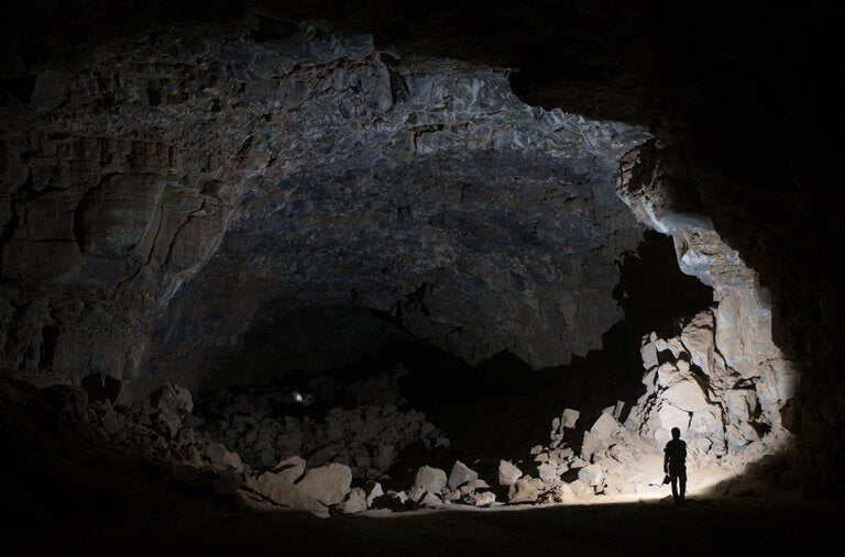 The Umm Jirsan lava tube system of Saudi Arabia has provided shelter for humans herding livestock for at least 7,000 years.