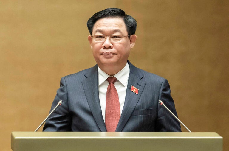 Vuong Dinh Hue, the chairman of Vietnam’s National Assembly, submitted his resignation on Friday after it was found that he violated Communist Party regulations.