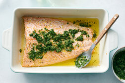 Image for Slow-Roasted Salmon With Salsa Verde