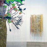 Works by Laura Lima, center, and Ana Silva at A Gentil Carioca.
