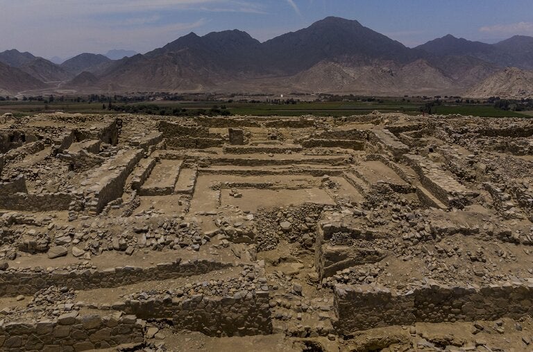 The city of Caral thrived in Peru between about 5,000 and 3,800 years ago. It was then abandoned for centuries before being briefly reoccupied.