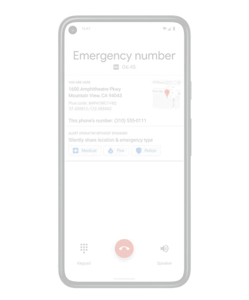 Emergency dialing feature.