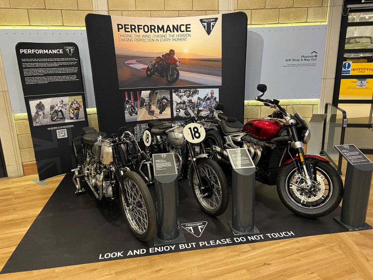 The second Triumph exhibition, entitled ‘History in the Making’, will run until the end of April 2023 (image supplied)