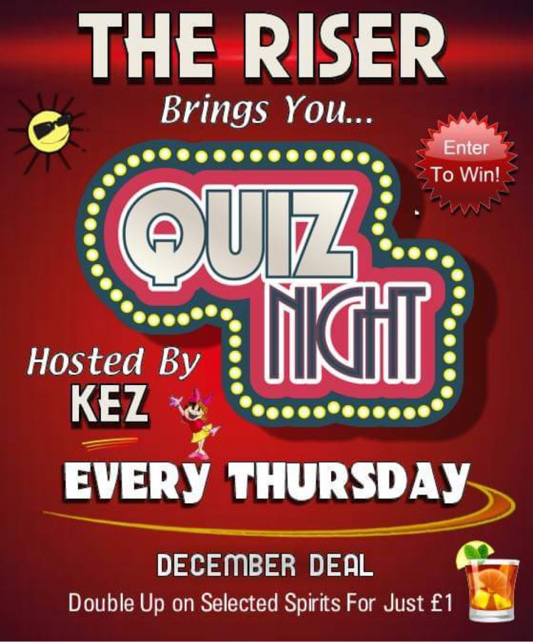 Quiz Night is every Thursday at The Rising Sun Vaults.