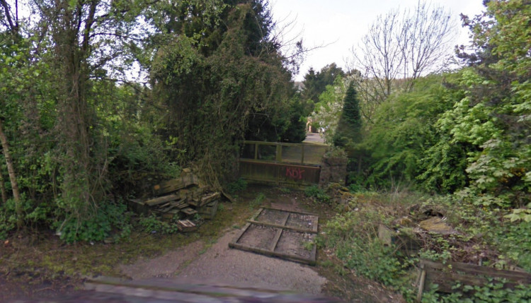 The entrance to the land on Altar Stones lane in Markfield. Image courtesy of Google