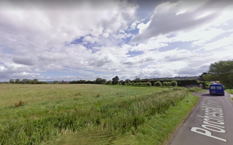 Proposed location of the travellers site in Glastonbury (Google Maps) 