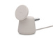 Belkin Boost Charge Pro 2-in-1 Wireless Charging Dock with MagSafe in Sand colour. MagSafe puck upright.