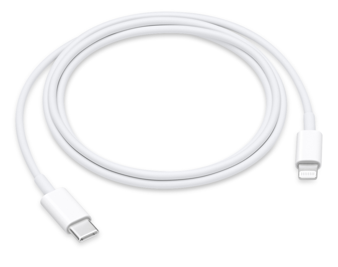 Le câble USB‑C vers Lightning d’1 mètre permet de connecter un appareil compatible Lightning à un Mac équipé d’un port USB‑C ou Thunderbolt 3 (USB‑C) pour synchroniser et recharger l’appareil.