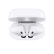 Top view of AirPods (2nd generation) in an open Charging Case, fully charged.  