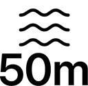 50 metriin saakka