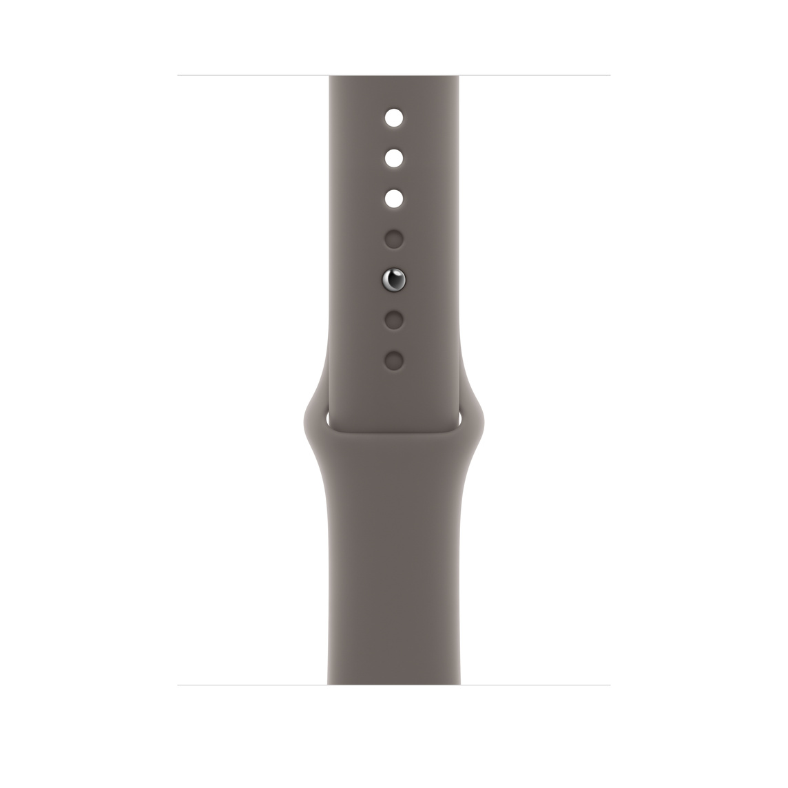 Clay (brown) Sport Band, smooth fluoroelastomer with pin-and-tuck closure