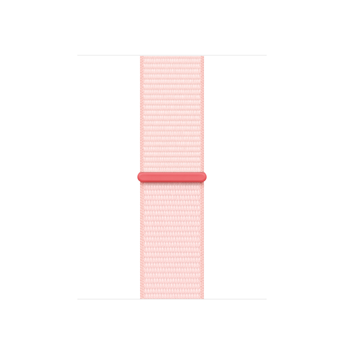 Light Pink Sport Loop strap, light pink woven nylon, hook-and-loop fastener