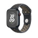 Midnight Sky (black) Nike Sport Band showing inside of pin-and-tuck closure, for a comfortable fit next to your skin.