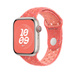 Magic Ember (orange) Nike Sport Band showing inside of pin-and-tuck closure, for a comfortable fit next to your skin.