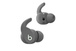鼠尾草灰 Beats Fit Pro 真無線耳塞展示耳機上的操控按鈕，可用來管理通話和控制音樂。 
