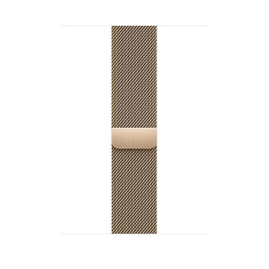 Gold Milanese Loop band, polished stainless steel mesh with magnetic closure