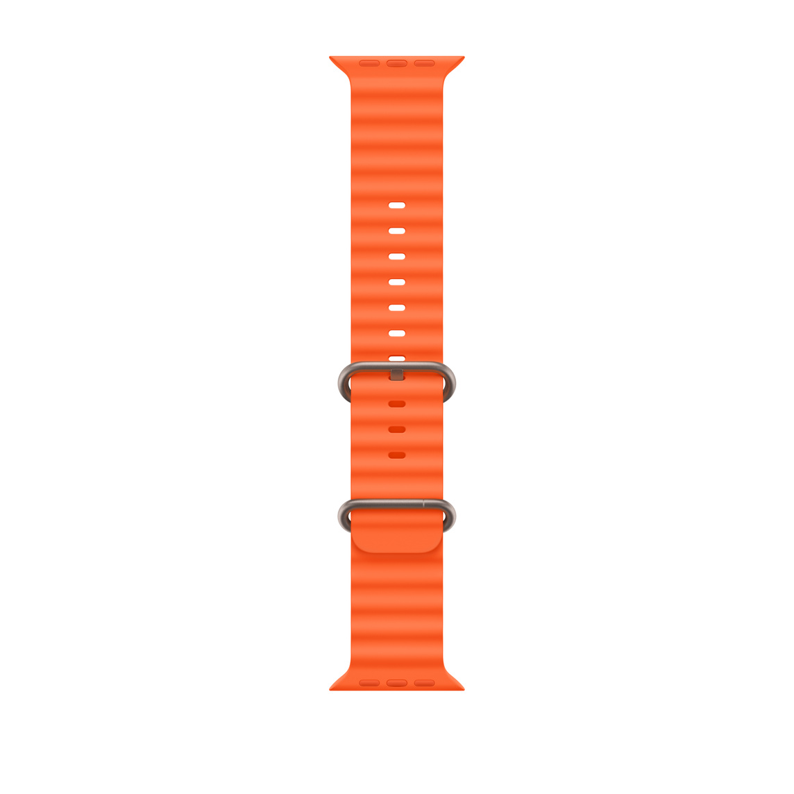 Orange Ocean Band, tubular moulded high-performance fluoroelastomer with titanium buckle