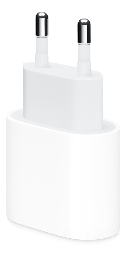 Apple 20와트 USB-C 전원 어댑터(타입 C 플러그 탑재)는 집이나 사무실에서 혹은 이동 중에 빠르고 효율적으로 충전할 수 있게 해줍니다.