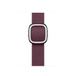 Mulberry (burgundy) Modern Buckle strap, with magnetic stainless steel buckle