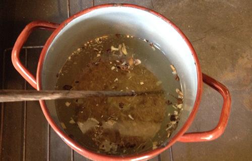 DIY Herbal Throat Syrup - Step 1