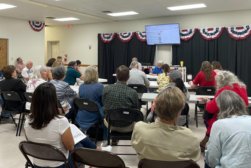 Gillespie County Republican Precinct Chairs and other election workers gathered for the party’s canvass of the March 5 primary election. During the meeting the precinct judges corrected discrepancies that were found in reconciliation forms from all but one of the county’s 13 precincts.
