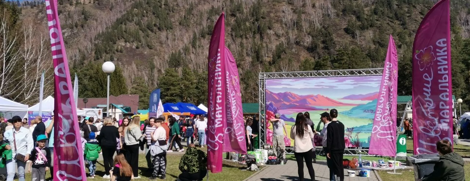 Граффити – фотозона и барабанное шоу: на Алтае прошел фестиваль Цветение маральника