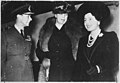 King George VI, Eleanor Roosevelt (centre), and Queen Elizabeth in London, 1942