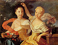 Anna and Elizabeth, by Louis Caravaque, 1717