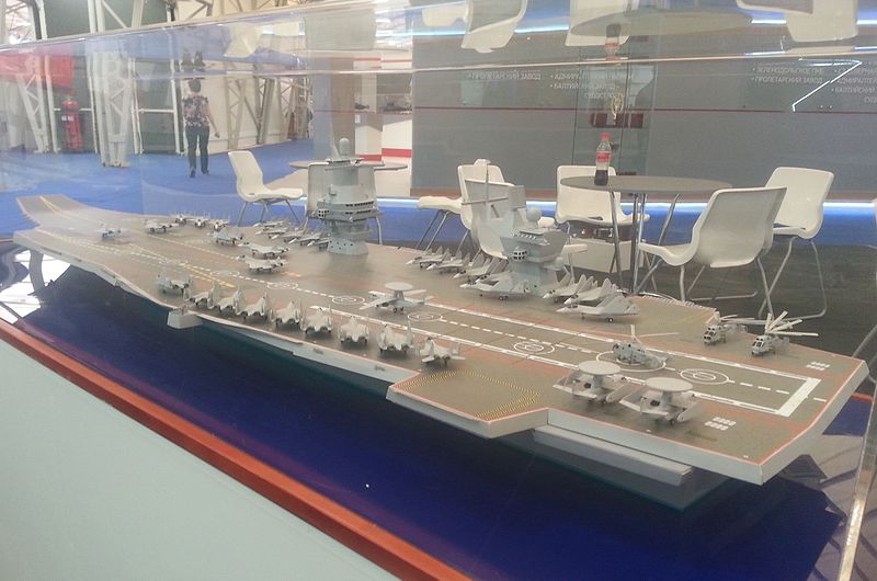 File:Model aircraft carrier project 23000E at the «Army 2015» 4.JPG