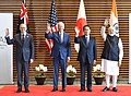 with US president Joe Biden, Indian prime minister Narendra Modi and Japanese prime minister Fumio Kishida