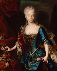 Portrait of Archduchess Maria Theresia Andreas Møller, circa 1727 date QS:P,+1727-00-00T00:00:00Z/9,P1480,Q5727902