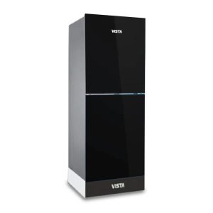 Vista VTE-255-GLA Black Glass Refrigerator