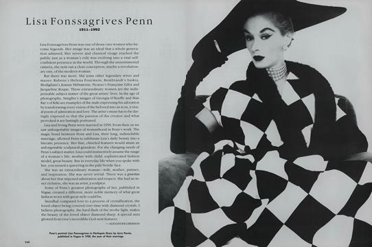 Lisa Fonssagrives Penn 1911-1992 - April | Vogue