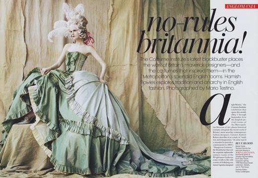 Anglomania: No-Rules Britannia! - May | Vogue