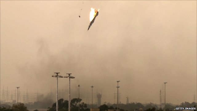 Jet shot down over Benghazi