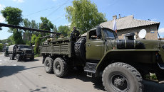 Обострение ситуации в Донецкой области. Архивное фото.