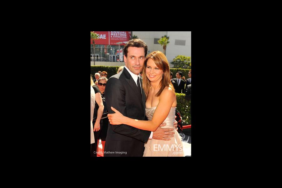 Jon Hamm and Mary Lynn Rajskub at the 62nd Primetime Creative Arts Emmy Awards