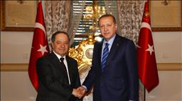 Erdogan meets Iraqi Kurdish region's leader Barzani