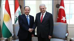 Turkish PM meets Iraqi Kurdish region's leader