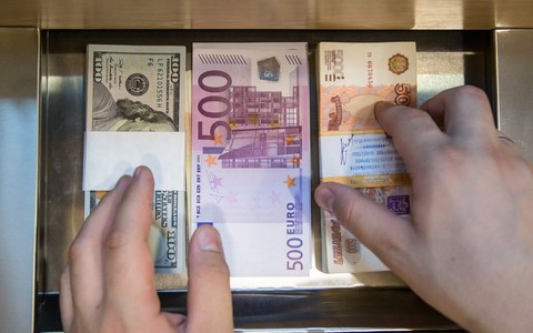 U.S. dollars, euros and rubles.