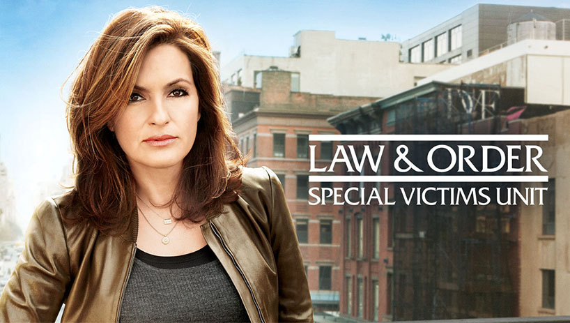 Mariska Hargitay in a poster for Law & Order: Special Victims Unit